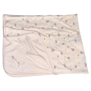 Baby Gap Pink Girls Blanket Sugar Spice Everything Nice Tea Cup Party 2000 - Picture 1 of 5