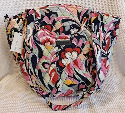 Vera Bradley Glenna Mod пейсли выстеганная молния наплечная сумка сумка с карманами, новый с Ярлыками - Изображение 1 из 4