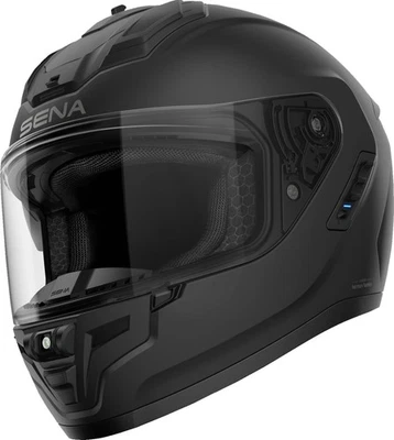 Capacete de motocicleta SENA Phantom preto fosco - Imagem 1 de 4