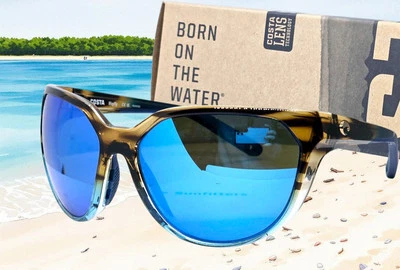 Gafas de sol COSTA DEL MAR wahoo/azul espejo MAYFLY polarizadas 580G ¡NUEVAS EN CAJA! Foto 1 de 4