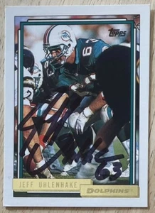 JEFF UHLENHAKE, 100% ORIGINAL HANDSIGNIERTE 1992 TOPPS "GOLD" KARTE, LEGEND! - Bild 1 von 1