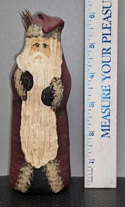 5.75" Tall Handmade Signed Santa Christmas Ornament - Picture 1 of 15
