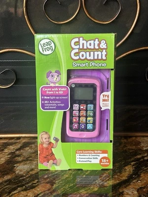 LeapFrog Chat & Count Smart Phone Interactive Baby Toddler Kids Toy TESTED/WORKS - Image 1 of 4