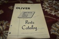Oliver Oc-4 Gas Crawler Tractor Parts Book Manual Gvoh