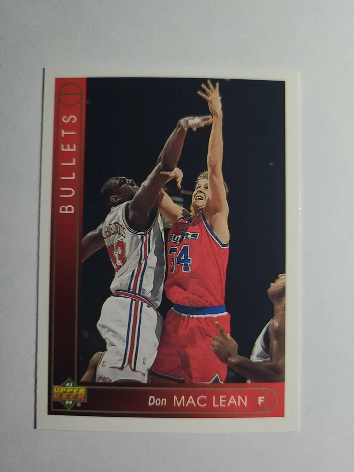 DON MacLEAN 1993-94 UPPER DECK BASKETBALL CARD # 358 D7084 - Image 1 of 1