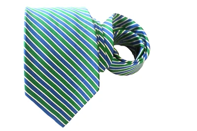 J. CREW MEN'S TIE GREEN/STRIPED WIDTH: 3.3/8" LENGTH: 58" Foto 1 de 3