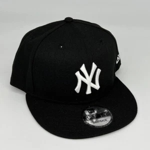 New York Yankees Basic 9FIFTY Adjustable Snapback New Era Cap - Black  -  NWT - Picture 1 of 6