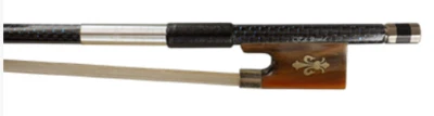 CFX Blue-Infused Braided Carbon Fiber with Horn Frog Violin Bow - Image 1 of 3