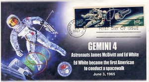 AO-1331-1332-1, 1967, Space Walk, Add-on Cachet, First Day Cover, SC 1331-32, Ge - Picture 1 of 1