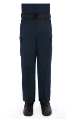 Uniforme de rayón con bolsillo lateral azul marino sin dobladillo azul marino nuevo con etiquetas Foto 1 de 4