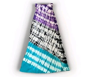 NWT Element Jeji Maxi Dress Womens Size Medium Tie Dye Strapless  - Picture 1 of 10
