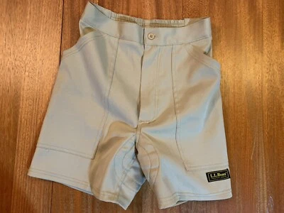 women's S Vintage LL Bean Cycling khaki cargo shorts padded seat mountain biking - Image 1 of 4