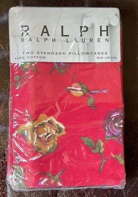RALPH LAUREN "Muse" Pair of Standard Pillowcases, BRAND NEW in Package - Image 1 of 3