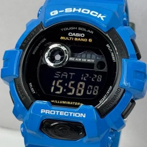 Casio G-Shock GWX-8900D-2JF G-Lide Tide Graph Moon Data Solar Black Blue Used - Picture 1 of 4
