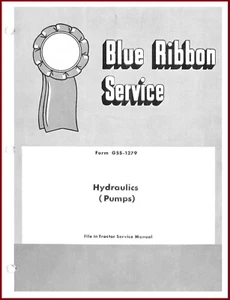 IH International Farmall Tractor Hydraulic Pump Rebuild Shop Manual GSS-1279 - Picture 1 of 14