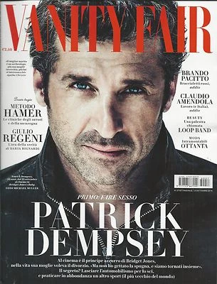 Patrick Dempsey Vanity Fair Italian Magazine Brando Pacitto Metodo Hamer Ottanta - Image 1 of 4