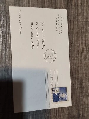 US 1940 First Day Issue 5c Elias Howe Famous American Inventor - #C65 - Image 1 of 3