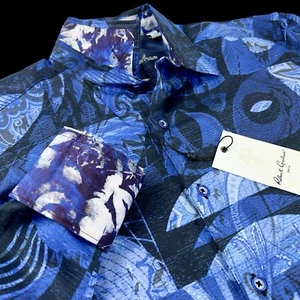 Robert Graham Geometric Tribal Paisley Masterpiece Sport Shirt $248 Medium - Picture 1 of 10