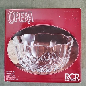 Royal Crystal Rock "RCR" Opera Bowl 180 24% Lead Crystal 18cm Cod. 339765 - Picture 1 of 10