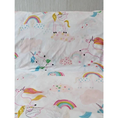 Funda nórdica The Company Store sábana plana reina unicornio 100 % algodón orgánico niños Foto 1 de 4