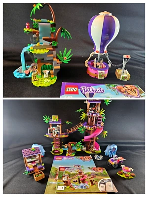 LEGO Jungle Rescue Base 41424 Tiger Globo Aire Caliente Rescate 41423 Completo EXTRAS Foto 1 de 4