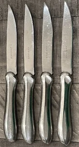 Oneida Stainless Steak Knives Set Of 4 Glossy Silverware - Picture 1 of 7