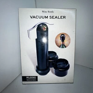 NEW 2 Plug Set Wine Bottle Vacuum Seal, Preserver Air Pump Stopper Sealer Tools - Picture 1 of 2