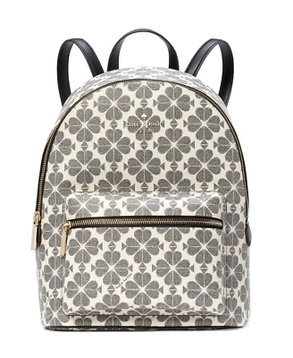 Nueva Mochila Kate Spade Spade Flower Mediana Logotipo de Firma Negra Multi Foto 1 de 4