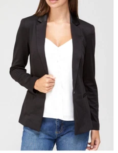 V by Very Womens Value Ponte Smart Jacket/Blazer Black Size UK 14 New Free P&P - Picture 1 of 4