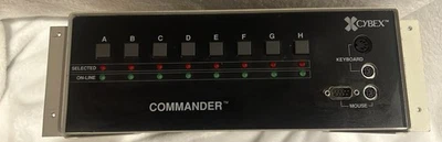 CYBEX Commander AR-8 Rev W KVM Switch P/N 520-001 EL3083. Untested No Cables - Image 1 of 4