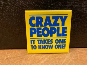 CRAZY PEOPLE Promo Movie Button - DUDLEY MOORE DARYL HANNAH 1990 - Picture 1 of 1