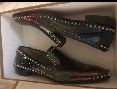 Zapatos de hombre Christian Louboutin de cuero negro talla 42,5 Foto 1 de 4
