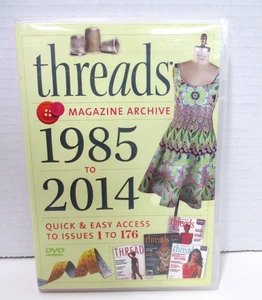 Threads Magazine Archive 1985-2014 Issues 1-176 Sewing DVD-ROM for Computer - Picture 1 of 5