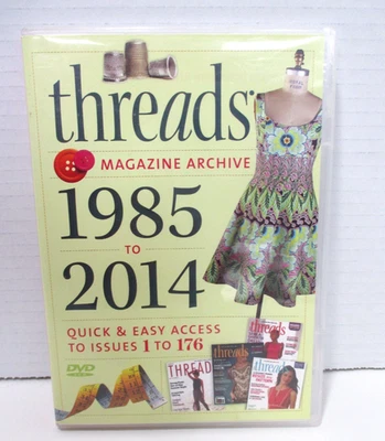 Threads Magazine Archive 1985-2014 Issues 1-176 Sewing DVD-ROM for Computer - Image 1 of 4