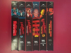 Nightmare on Elm St 1-6 VHS Lot Collection (Digitally Remastered) - Imagen 1 de 3