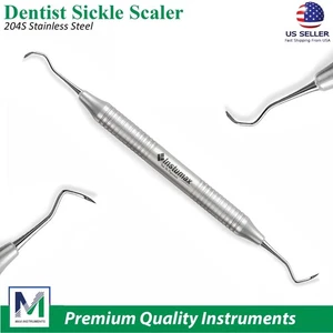 Sickle Scaler 204S Dental Hand Instruments Pro Periodontal Hygiene Pick Tool New - Picture 1 of 7