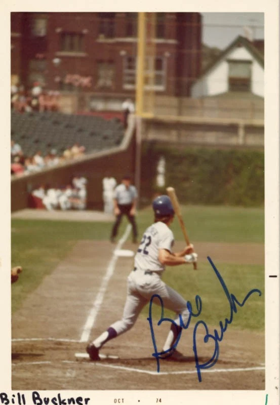 БИЛЛ «БИЛЛИ БАКС» БАКНЕР — ФОТОГРАФИЯ С АВТОГРАФОМ - Изображение 1 из 1