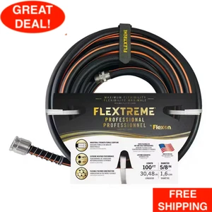 Robuster Performance Gummi Gartenschlauch Flextreme Pro 5/8 Zoll x 50 Fuß flexibel - Bild 1 von 12