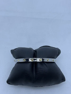 Kate Spade New York Two-Tone Studded Hinged Bangle Bracelet - Image 1 of 3