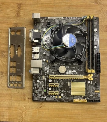 Scheda madre ASUS H81M-E + cpu i5 4440 + 8GB Ram - Immagine 1 di 2