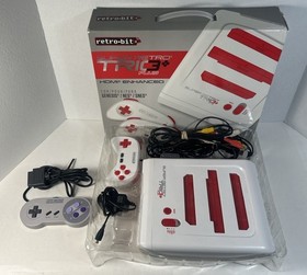 Retro-Bit Super Retro Trio+ Plus HDMI Console NES SNES Genesis Tested Working