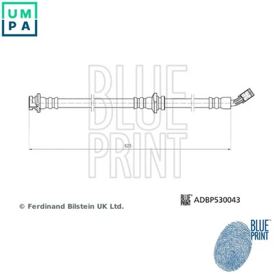 BRAKE HOSE ADBP530043 FOR NISSAN QASHQAI/II/SUV X-TRAIL/VAN/III MR16DDT 1.6L - Image 1 of 4
