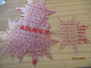 15x Windradfolien "Stern", 500 µ, transparent mit 2seitiger Schutzfolie, 12,5 cm - Bild 1 von 6