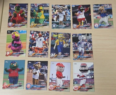 2018 Topps Opening Day MASCOT Inserts  (13) CARD LOT NM - Image 1 of 4