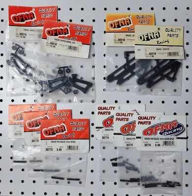 OFNA ~ 9.5 Buggy ~ Parts Lot ~ 10 Items ~ Center Brace, F Upper Arms, Cross Pins - Image 1 of 4