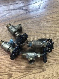 Qty:4 107-143 T-521 - Legend 1/2" Brass Boiler Drain Valve, 1/2" MTP, 125 PSI - Picture 1 of 8