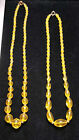 Set of 2 Cadmium Glass ArtDeco Necklaces, Czechoslov/Bohemian rare beads 1920´s