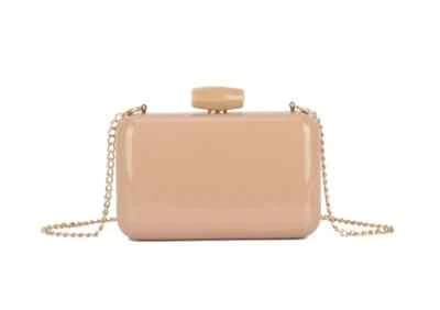Women's Hard Case Plain Patent Clutch Bag Wedding Bridal Evening Party Handbag - Image 1 of 4