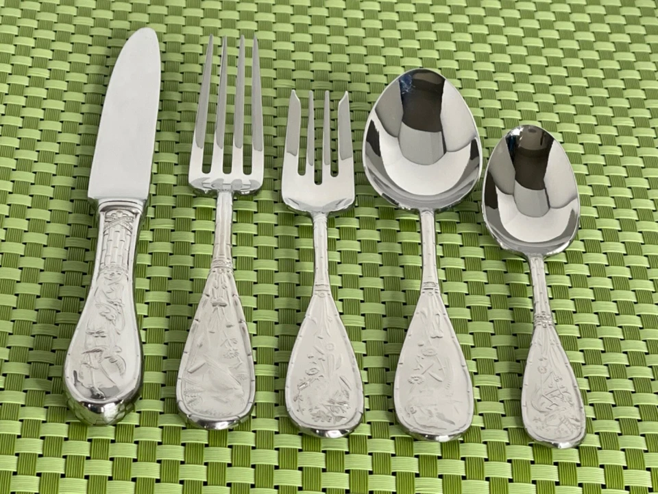 Ricci Argentieri JAPONÉS PÁJARO Y BAMBÚ Cubiertos de acero inoxidable brillante ELECCIÓN E61VG Foto 1 de 1