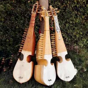 Handmade Afghani Rubab | Traditional Lute Instrument | Authentic Carved Wood & G - Picture 1 of 1